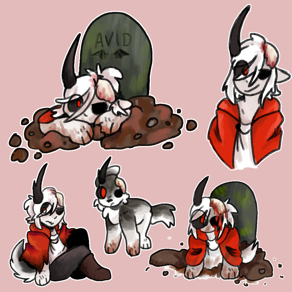 5 drawings of vampires smp avid. in two he